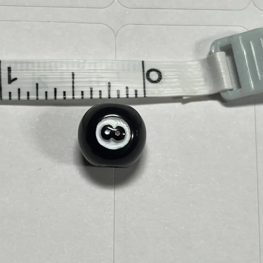 Lot of 10 Magic 8 Ball Style Craft Beads